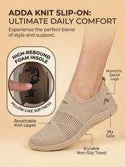 ADDA SOFTWALK-2 Women Comfortable & Breathable Knit Walking Sneakers
